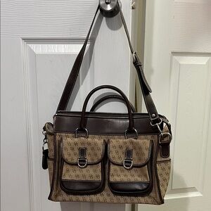 Dooney & Bourke Brown and Tan Satchel